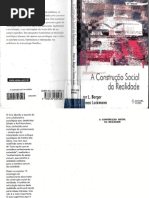 BERGER; LUCKMANN. A construção social da realidade tratado sobre a sociologia do conhecimento