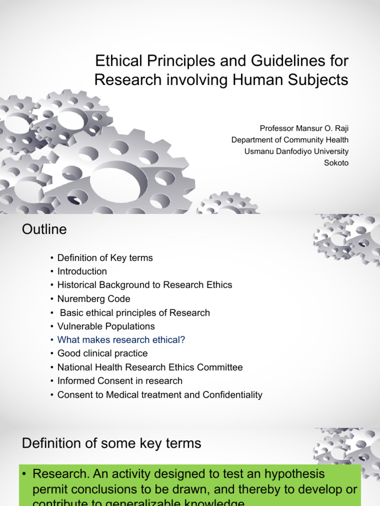 Ethical Guidelines for Human Research | PDF | Informed Consent | Hepatitis
