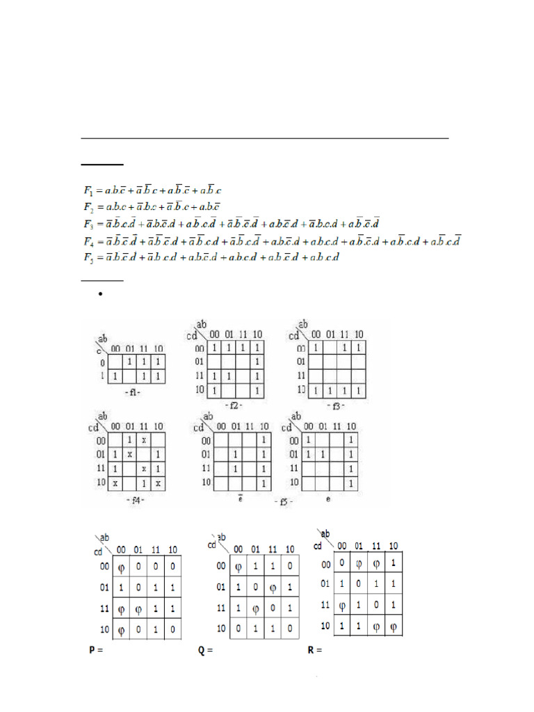 Simplification de Fonctions Logiques avec Karnaugh | PDF