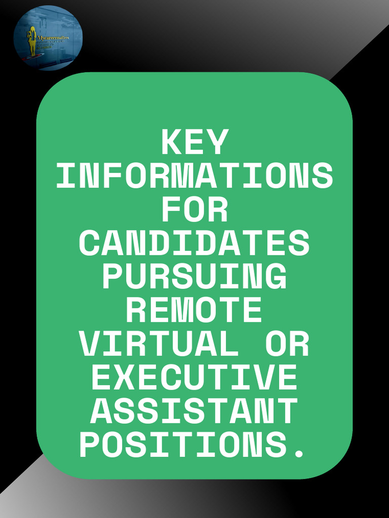 Remote Virtual Assistant Career Guide | PDF | Customer Relationship ...