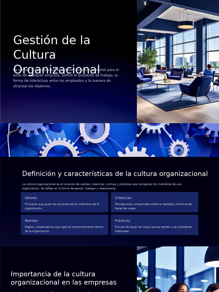 Gestión de La Cultura Organizacional | PDF | Cultura organizacional ...