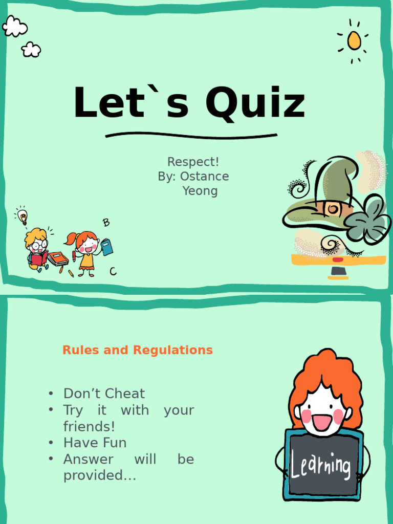 Respect Quiz: Rules and Tips | PDF