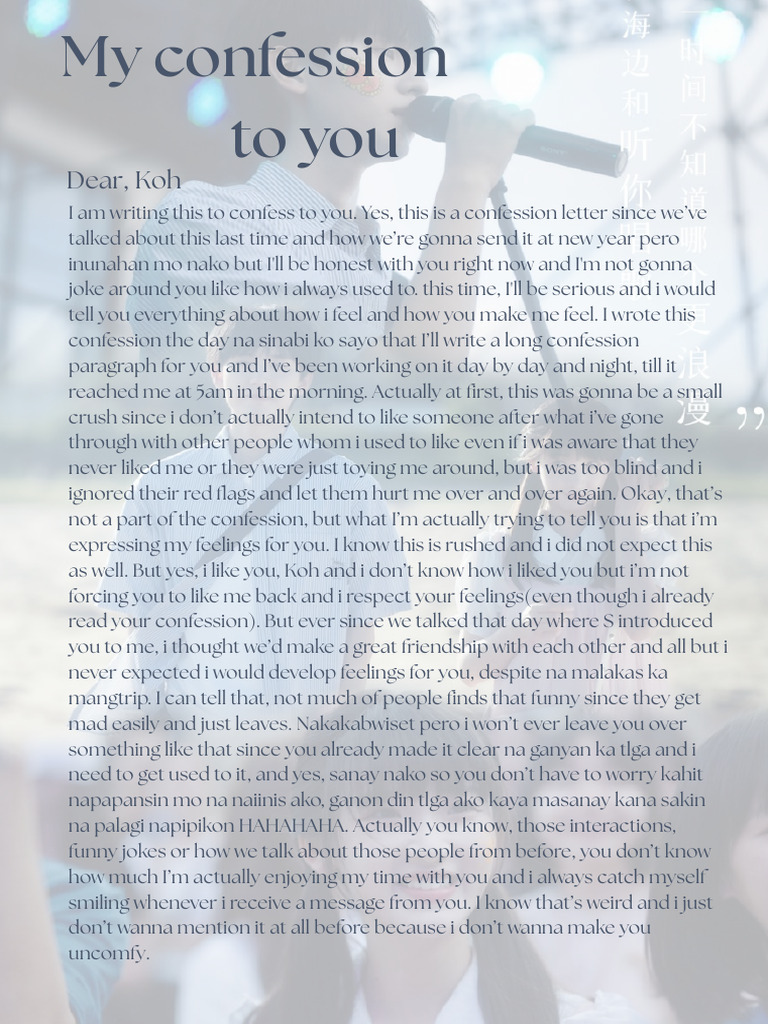 Confession to You | PDF