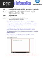 Bizhub C203 C253 C353 C451 C550 C650 License Management Error