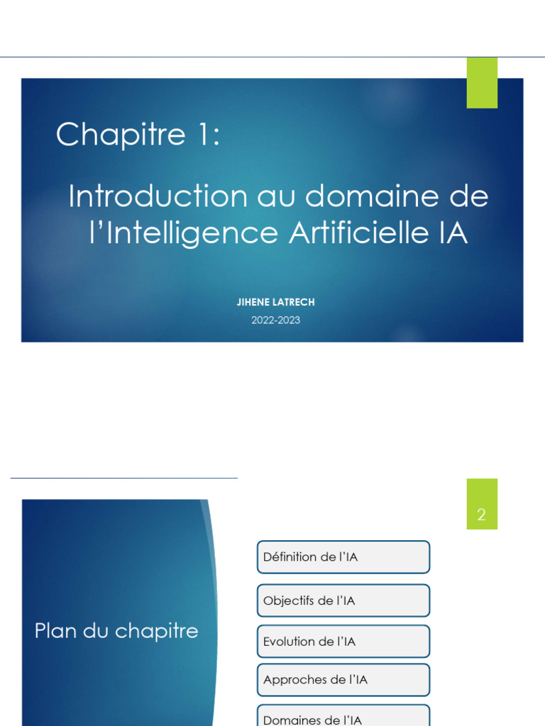 Introduction à l'Intelligence Artificielle | PDF | Intelligence ...