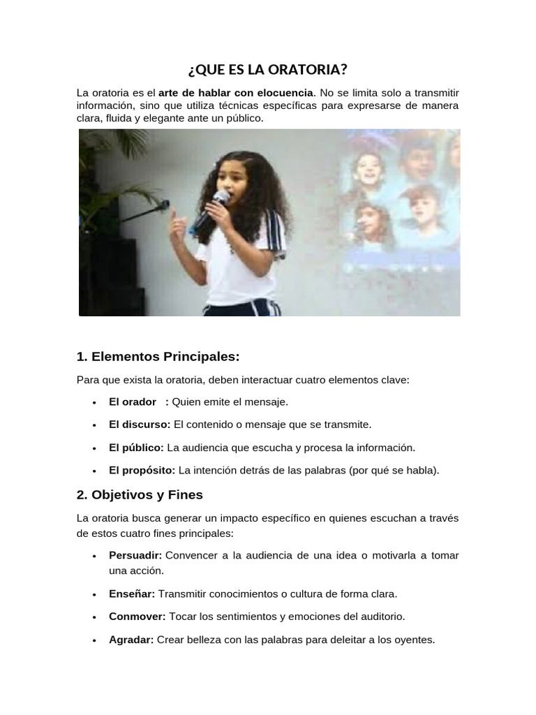 Guía Completa sobre Oratoria y Técnicas | PDF | Hablar en público ...