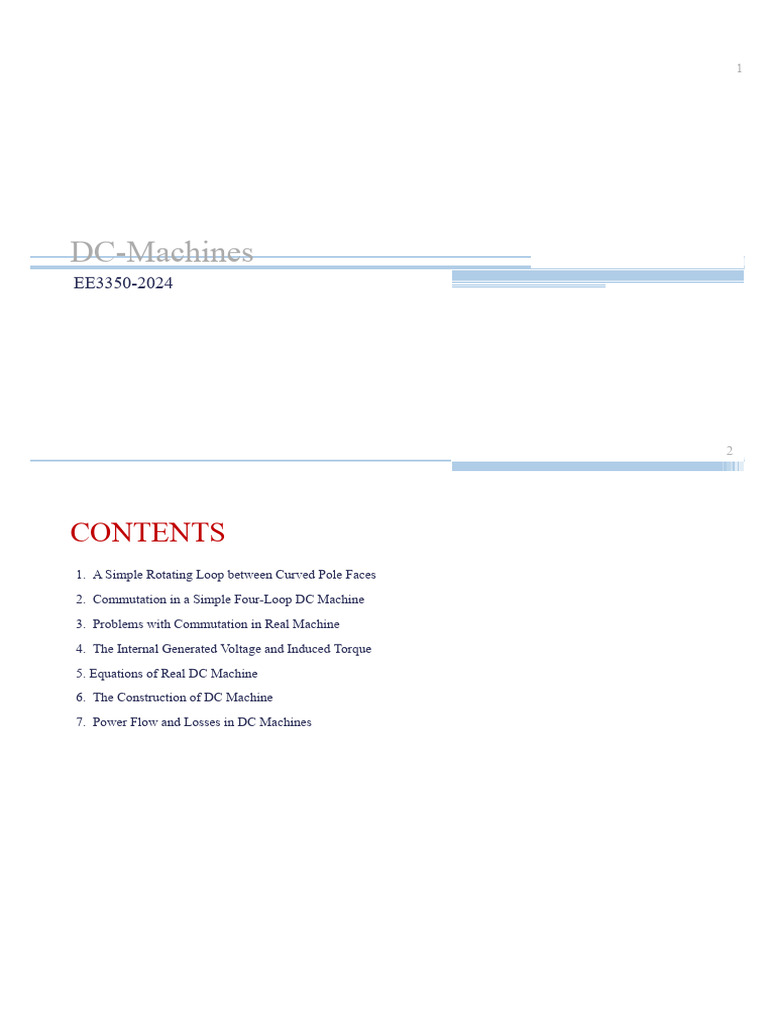 Understanding DC Machines and Their Components | PDF | Electric Motor ...