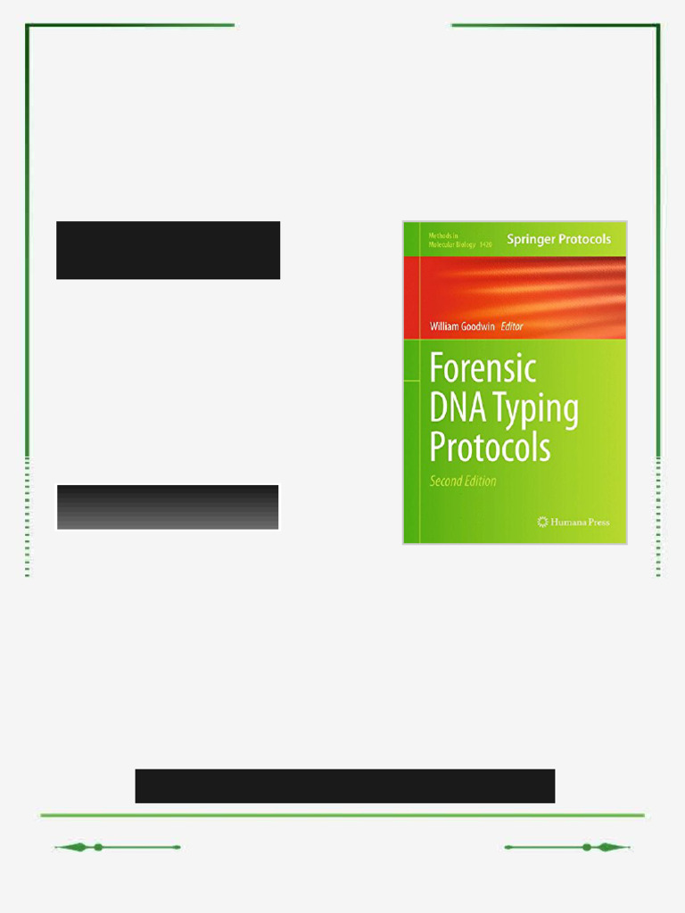Forensic DNA Typing Protocols 2nd Edition William Goodwin ebook full ...