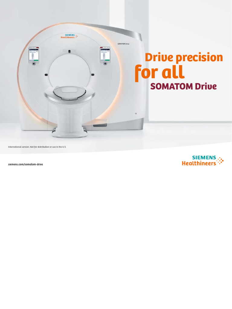 SOMATOM Drive: Advanced Dual Source CT | PDF | Ct Scan | Medical Imaging