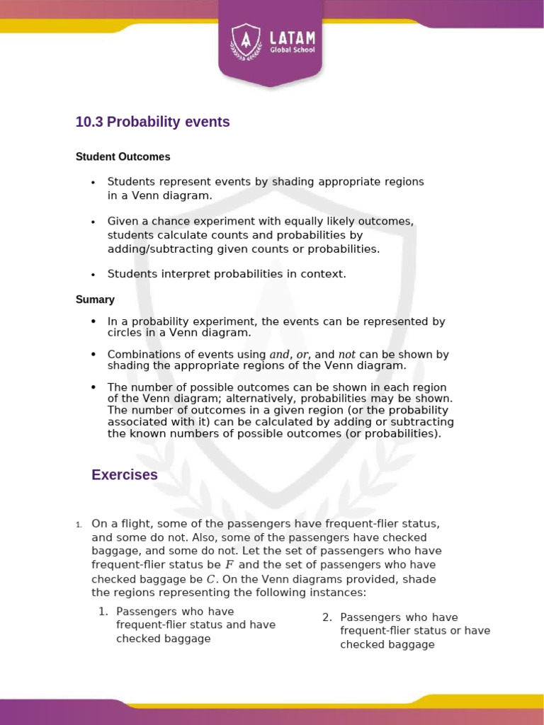 1652754163584_10.3A Probability events | PDF | Probability | Mathematics