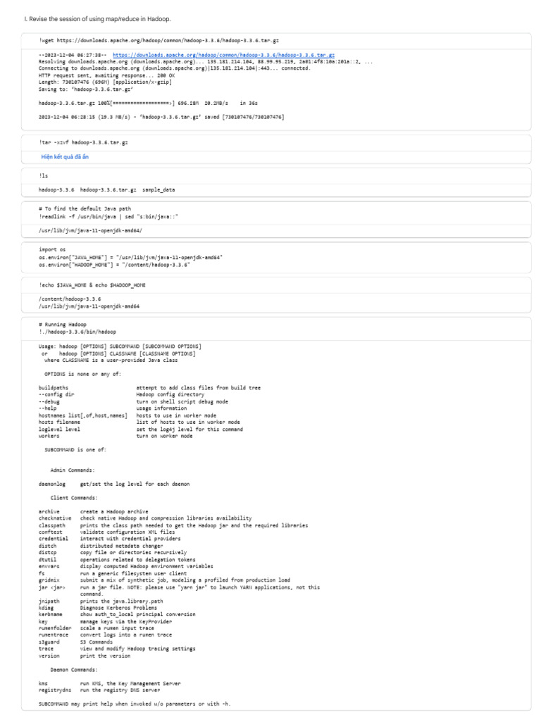 ITITIU21024_Lab5.Ipynb - Colab | PDF | Apache Hadoop | Computer File