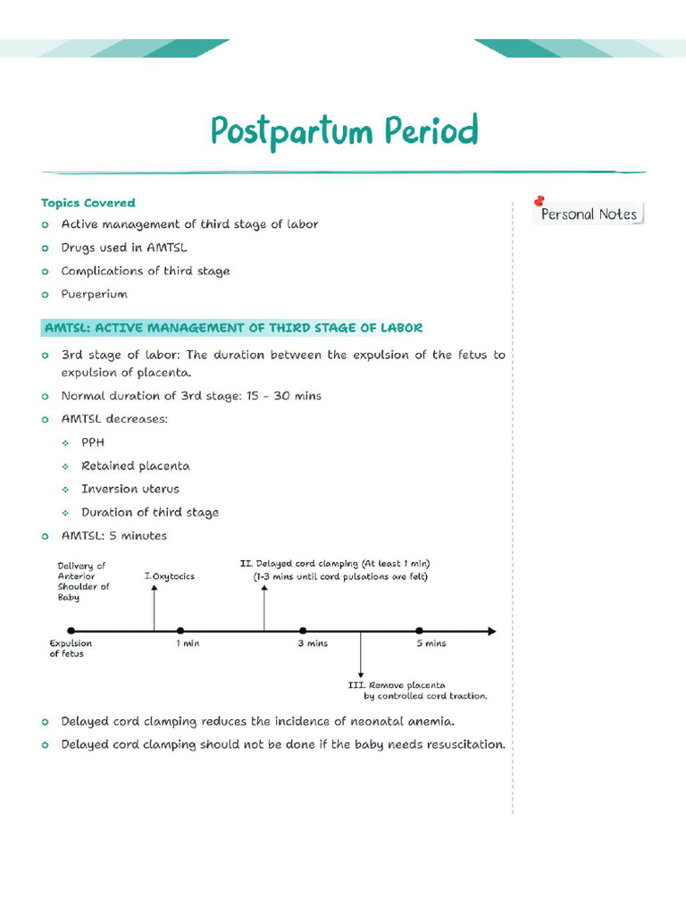 Postpartum Period Og | PDF