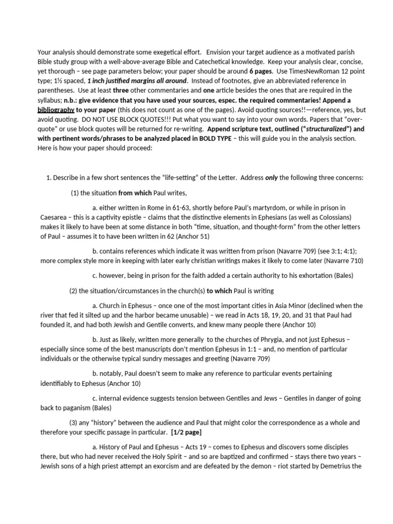 Exegesis of Ephesians 2:11-22 Analysis | PDF | Paul The Apostle | Jesus