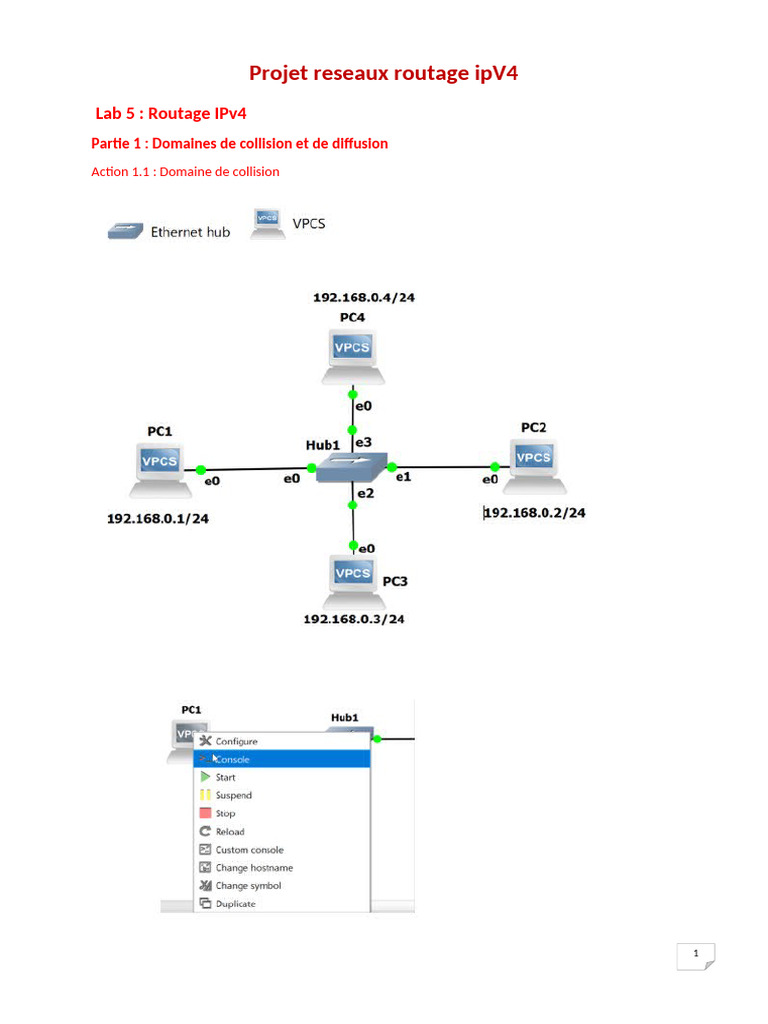 Routage IPv4 : Configuration et Analyse | PDF | Adresse IP | Routage