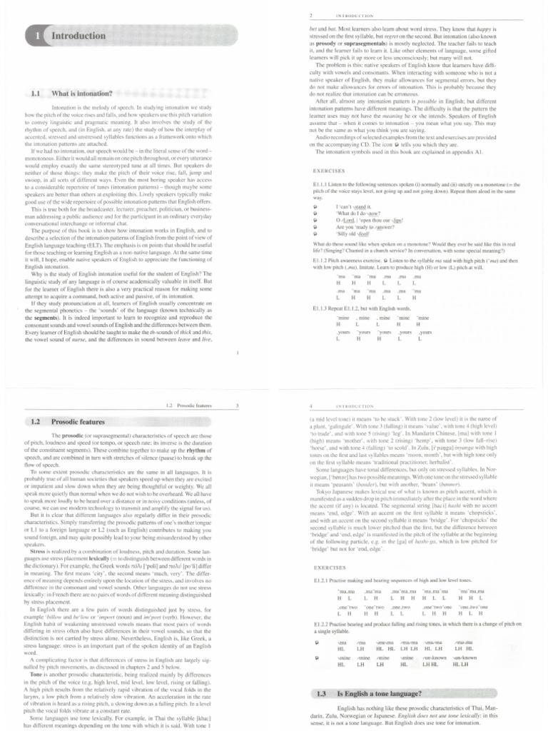 Understanding English Intonation Patterns | PDF | Stress (Linguistics ...