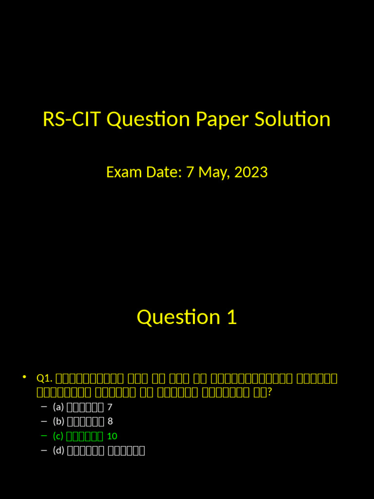 Rs-Cit Final@Full 36 Slides Fixed | PDF