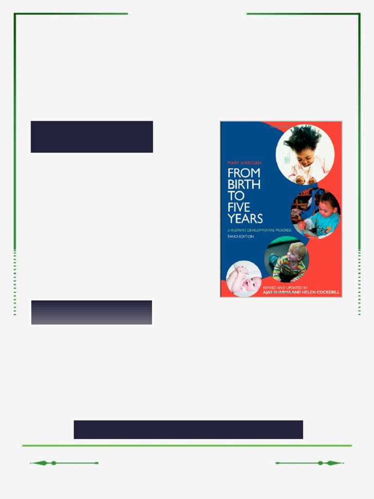From Birth to Five Years Children s Developmental Progress 3rd Edition ...