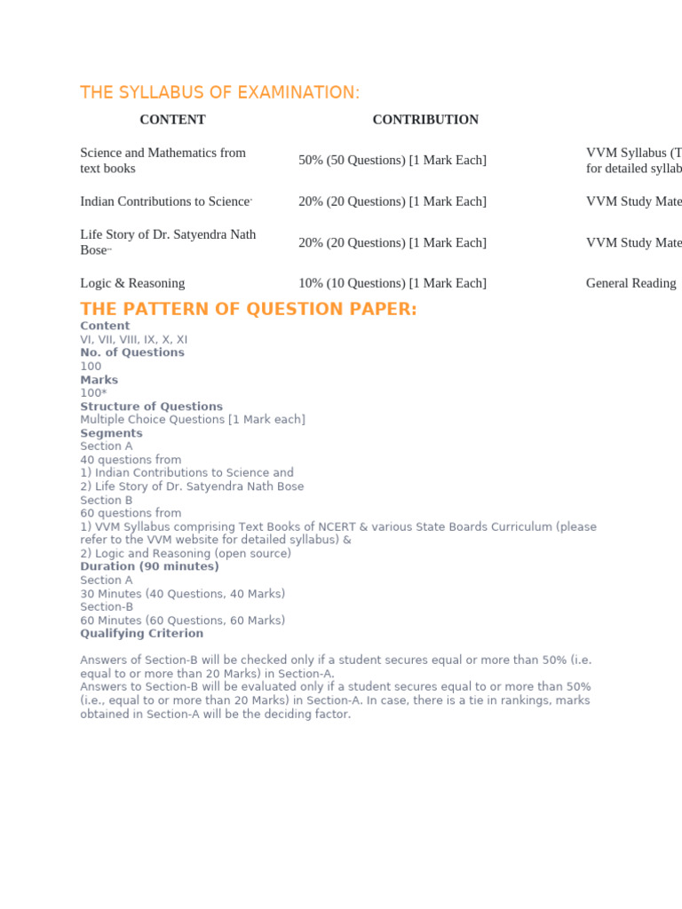 Exam Pattern | PDF | Languages Of India | Languages Of Asia