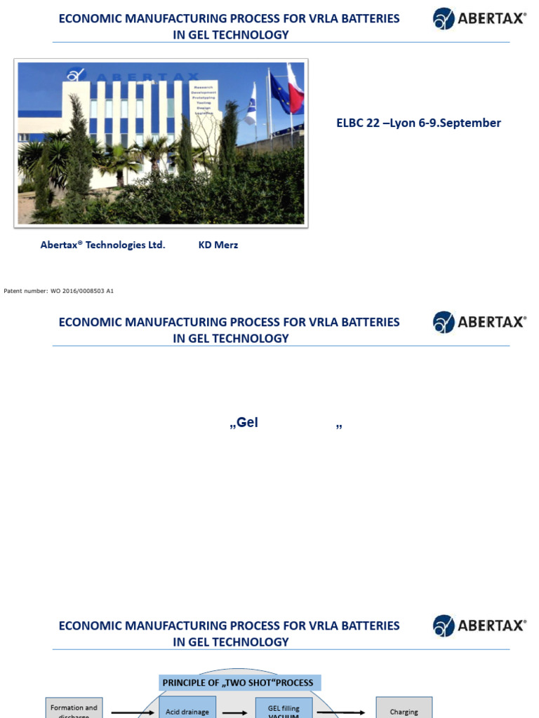 14.10 K D Merz Abertax Economic Manufacturing Process for VRLA ...