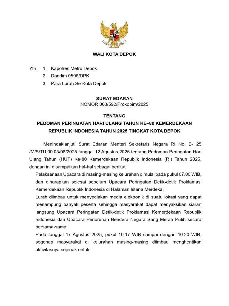 Pedoman Peringatan Hut Ke photo