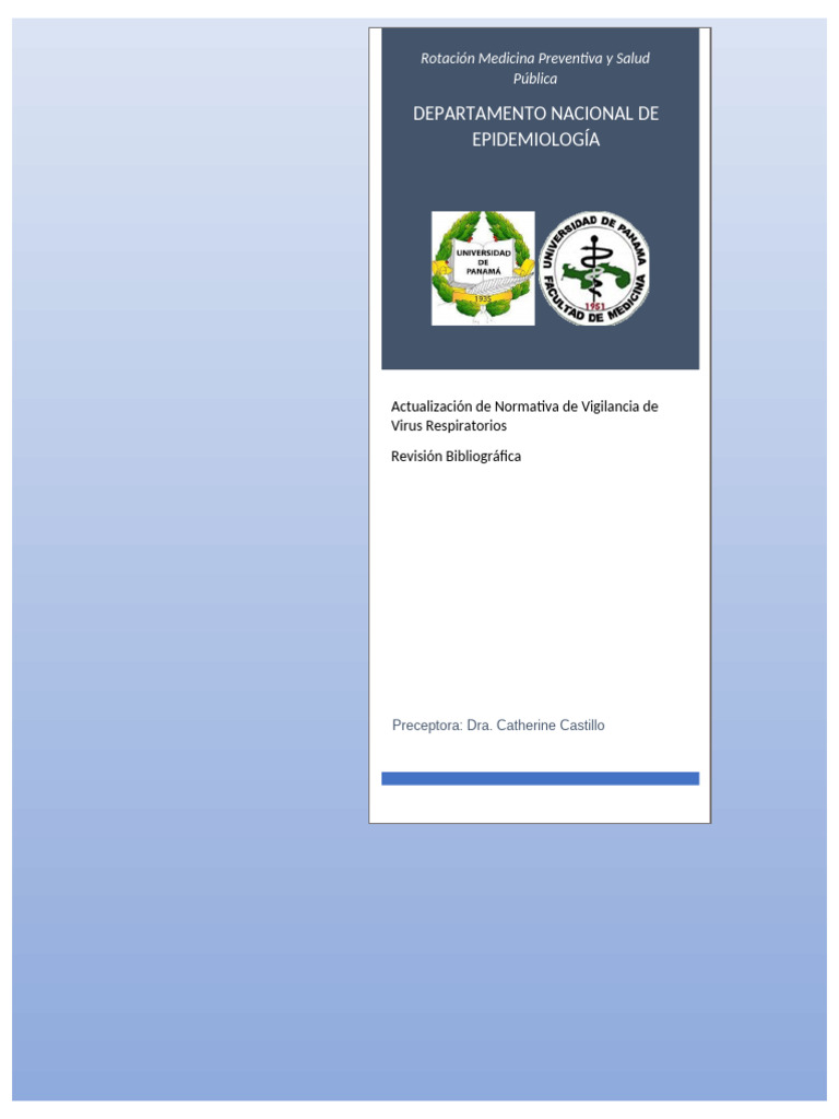 Actualización sobre Vigilancia de Virus Respiratorios | PDF | Influenza ...