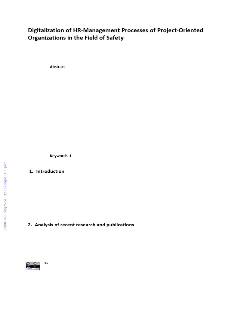 Digitalisation of Hr | PDF | Analytics | System