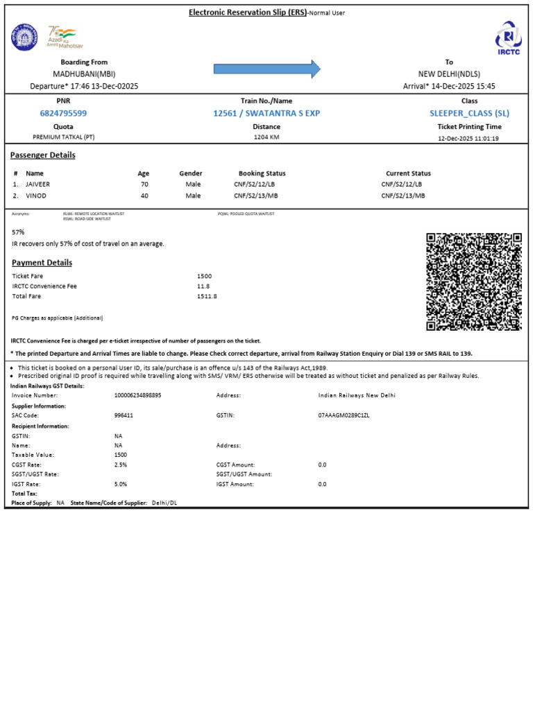 Print Madhubani(Mbi) New Delhi(Ndls) 6824795599 (1) | PDF | Taxation ...