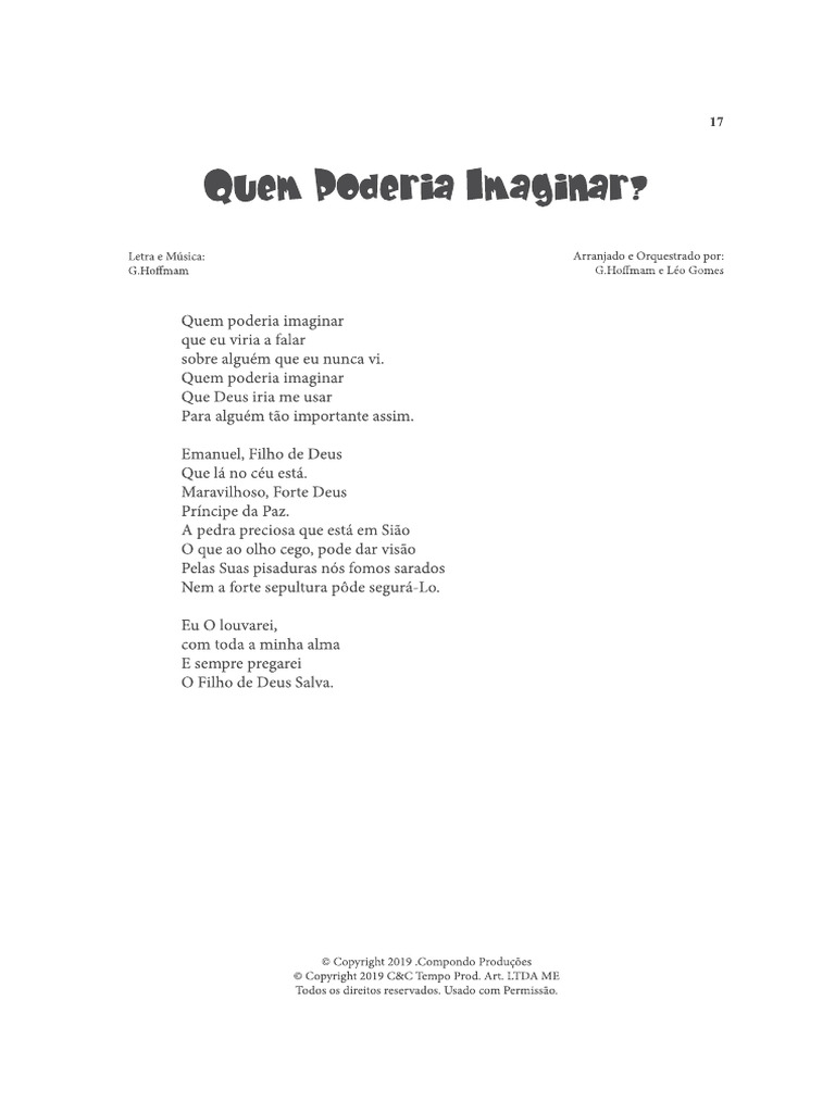 Quem Poderia Imaginar | PDF