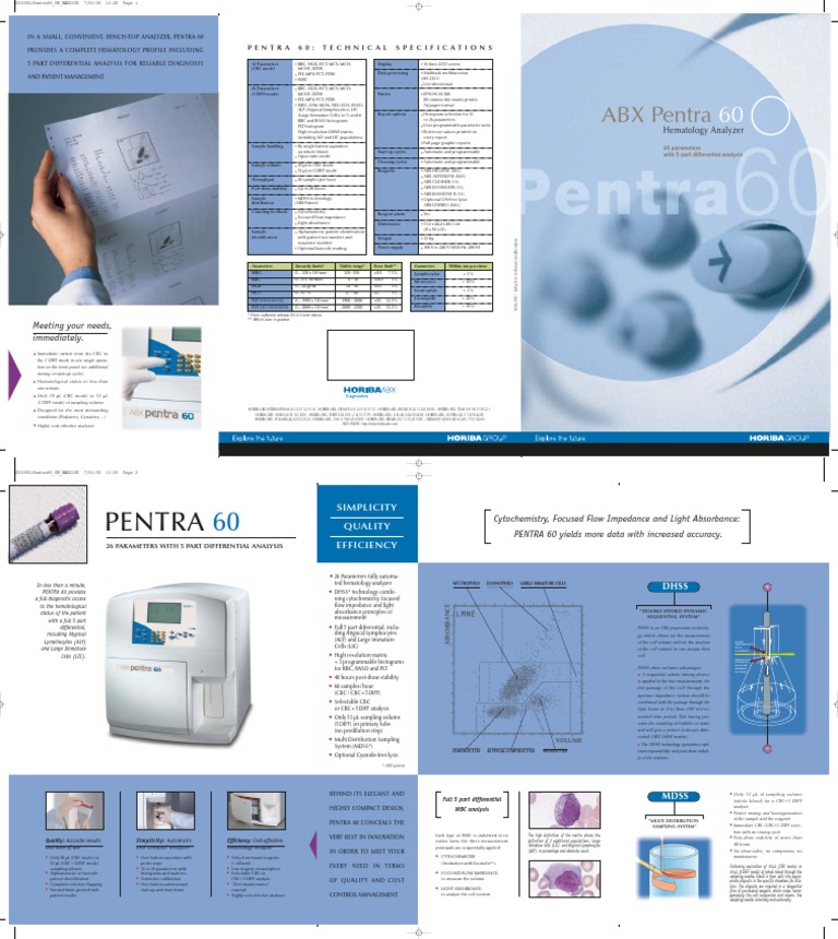 Pentra 60 OT | PDF