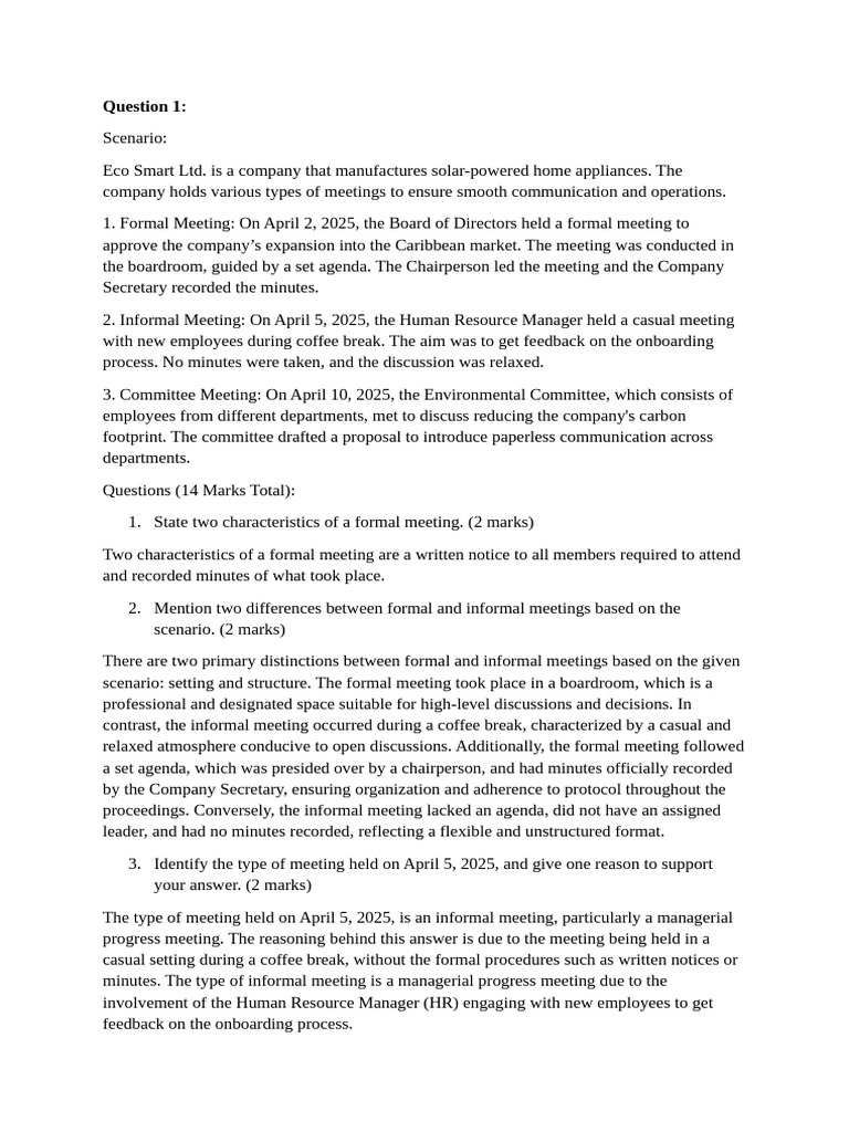OA Individual Assignment | PDF | Business