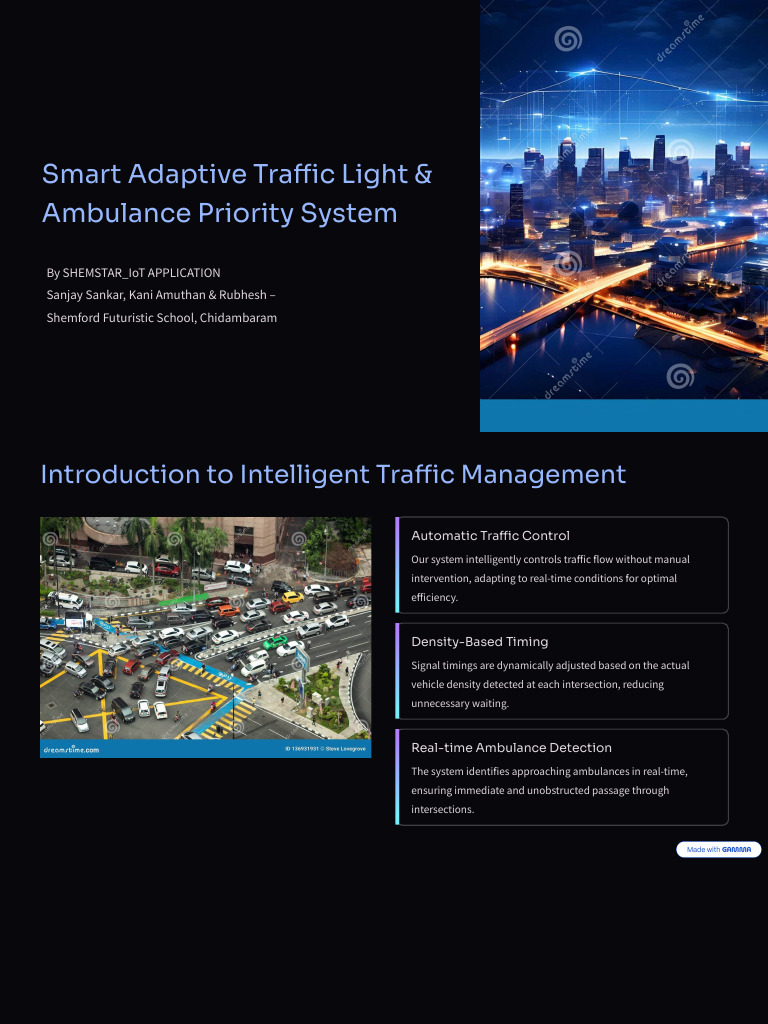 Smart Traffic Light & Ambulance System | PDF | Traffic | Traffic Light