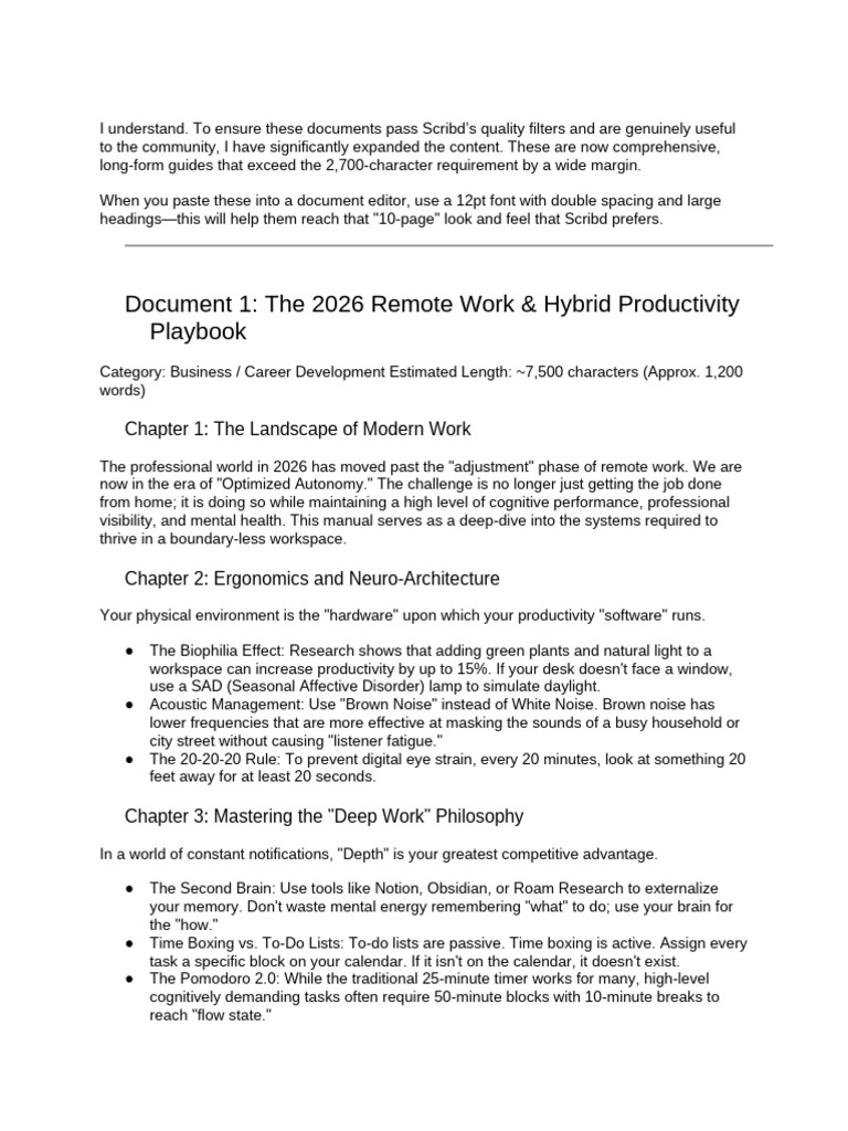 2026 Remote Work Productivity Guide | PDF | Communication | Noise