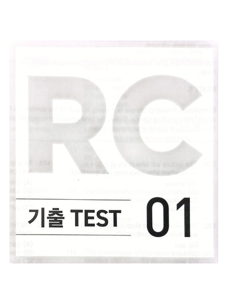 Part 6 7 Ets 2026 Test 1 | PDF