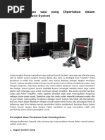 Komponen Utama dalam Sound System | PDF