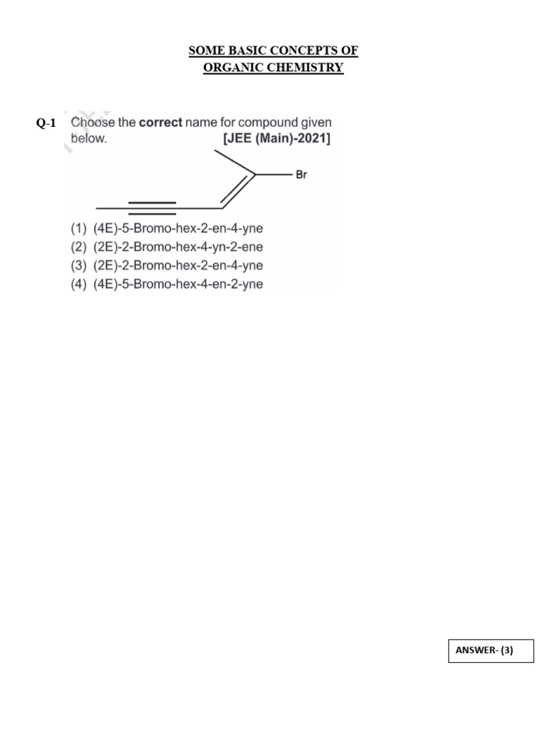 Basic Organic Chemistry Concepts | PDF