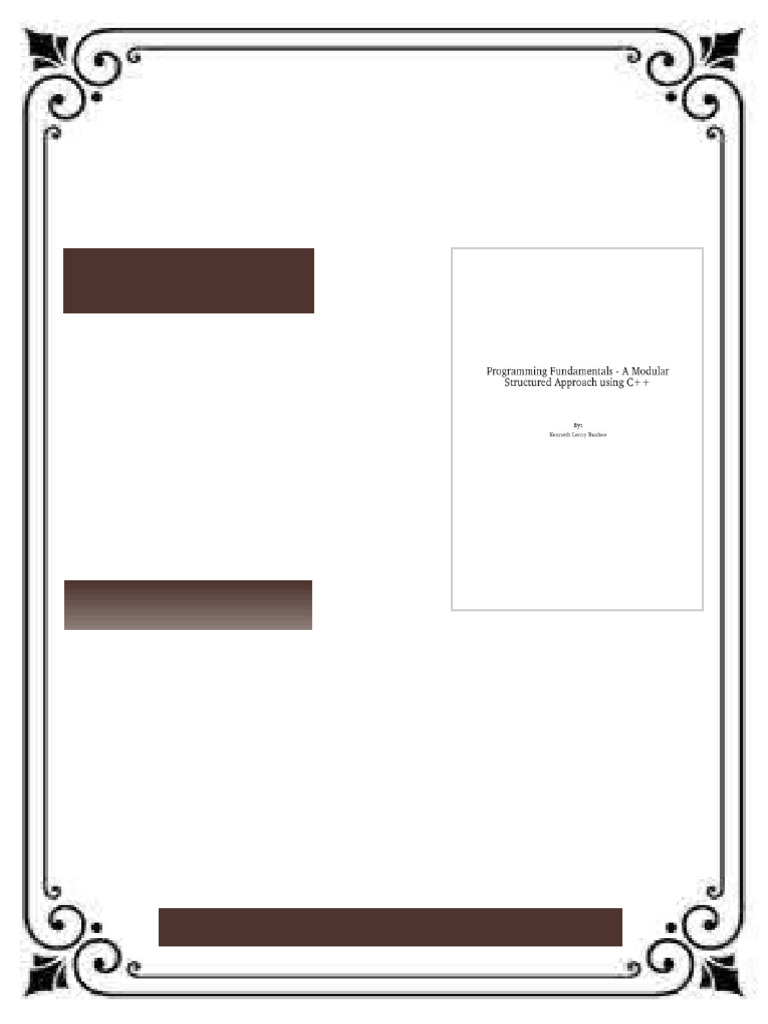 Programming Fundamentals A Modular Structured Approach Using C Kenneth ...