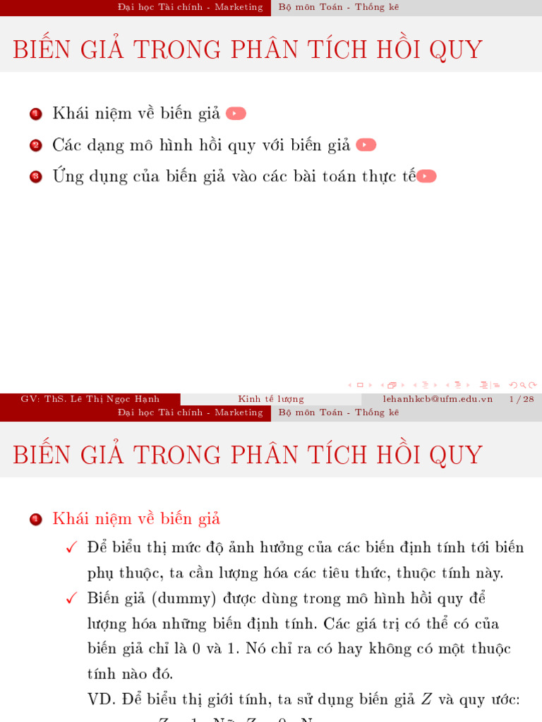 Bi N Gi Trong PH N T CH Hçi Quy | PDF