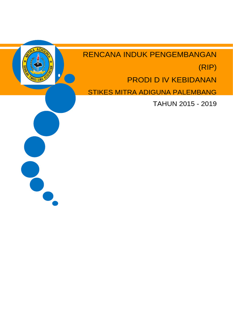 Cover Rencana Induk Pengembangan | PDF