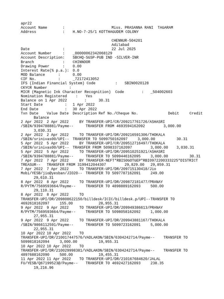 Sbi | PDF | Financial Services | Optical Character Recognition