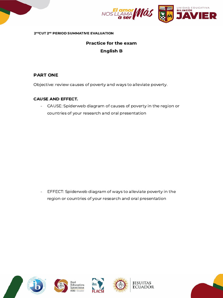Practice for English B Sumativa 2C 2P | PDF | Poverty | Poverty ...
