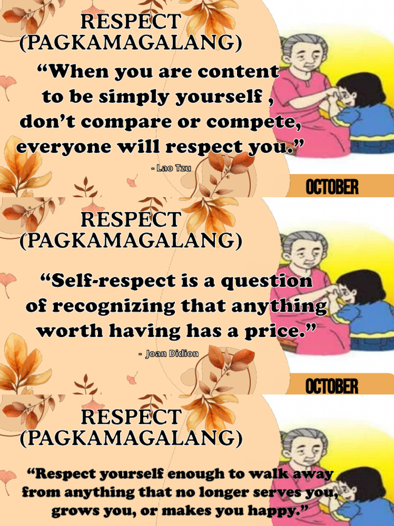 Saying About Respectpptx (1) | PDF