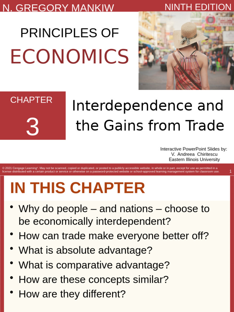 Ch 03 Interdependence and the Gains From Trade 9ev2 | PDF | Comparative ...