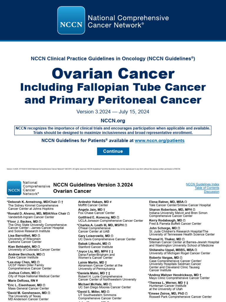 Ovarian Cancer | PDF | Ovarian Cancer | Oncology