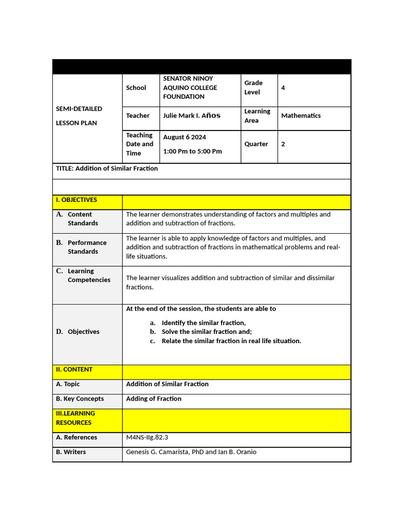 1st Demmo . JM | PDF | Learning | Teachers