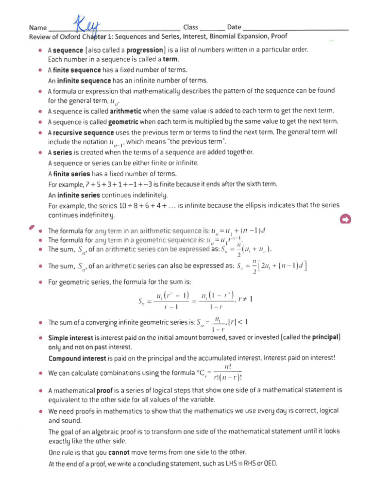 Midterm Review Packet 1 SOLUTIONS | PDF