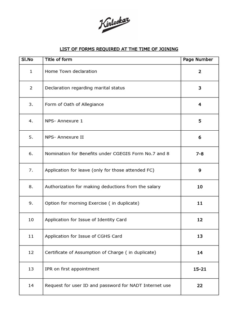 F_List of joining form635216025148553564 | PDF | Insurance | Mortgages