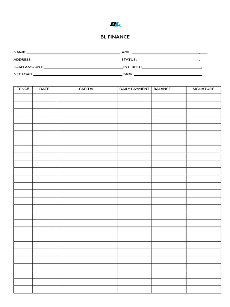 B&L FINANCE | PDF