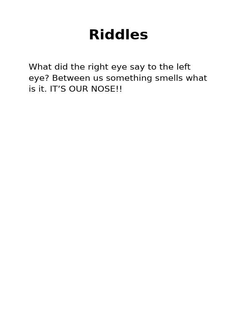 Riddles | PDF