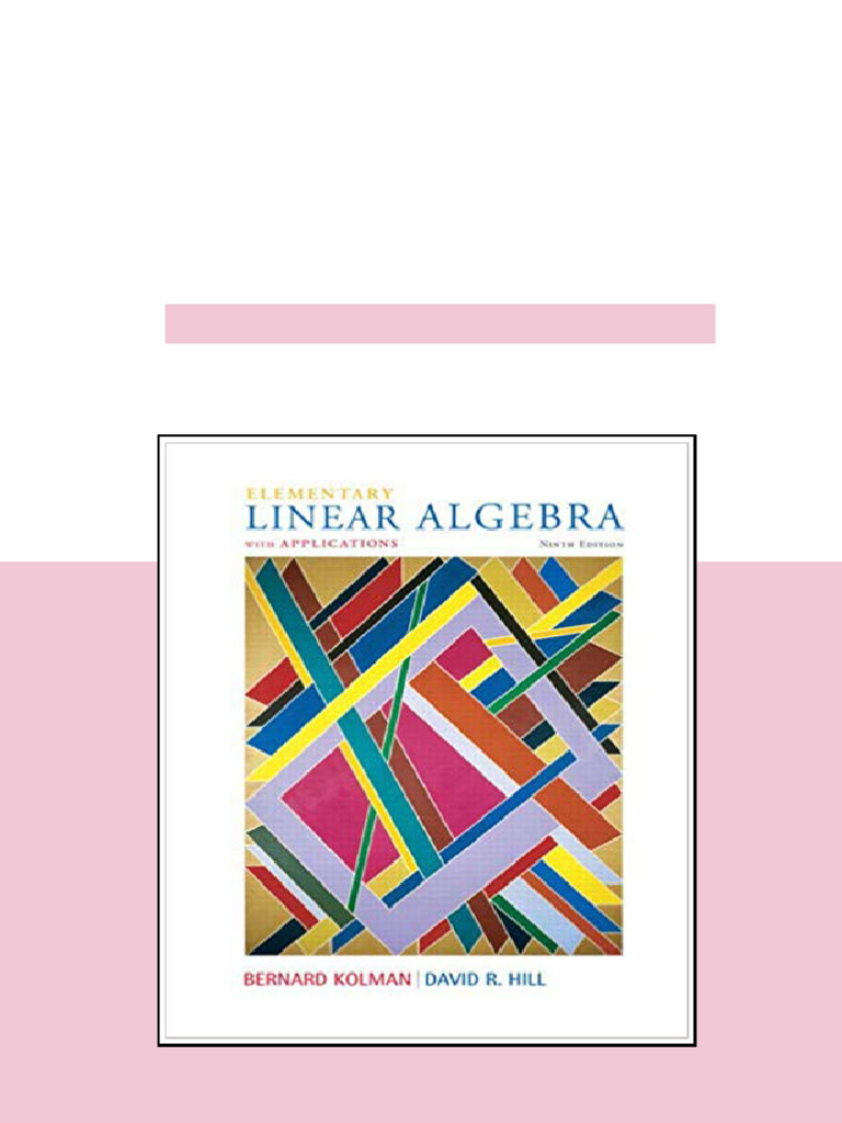 (eBook PDF) Elementary Linear Algebra with Applications 9th Edition ...