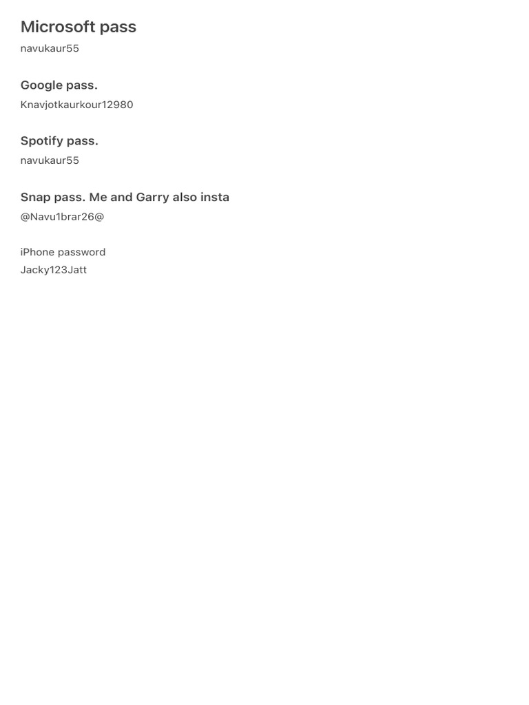 Microsoft Pass | PDF